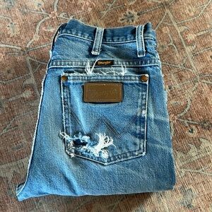 Vintage Wrangler Distressed Denim